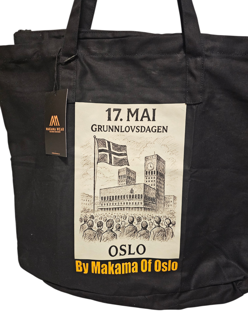 Str. 50x40 17 mai totte bag med glidelås Varenr. 0017