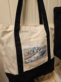 Str.40x30 tote bag med glidelås. 0016